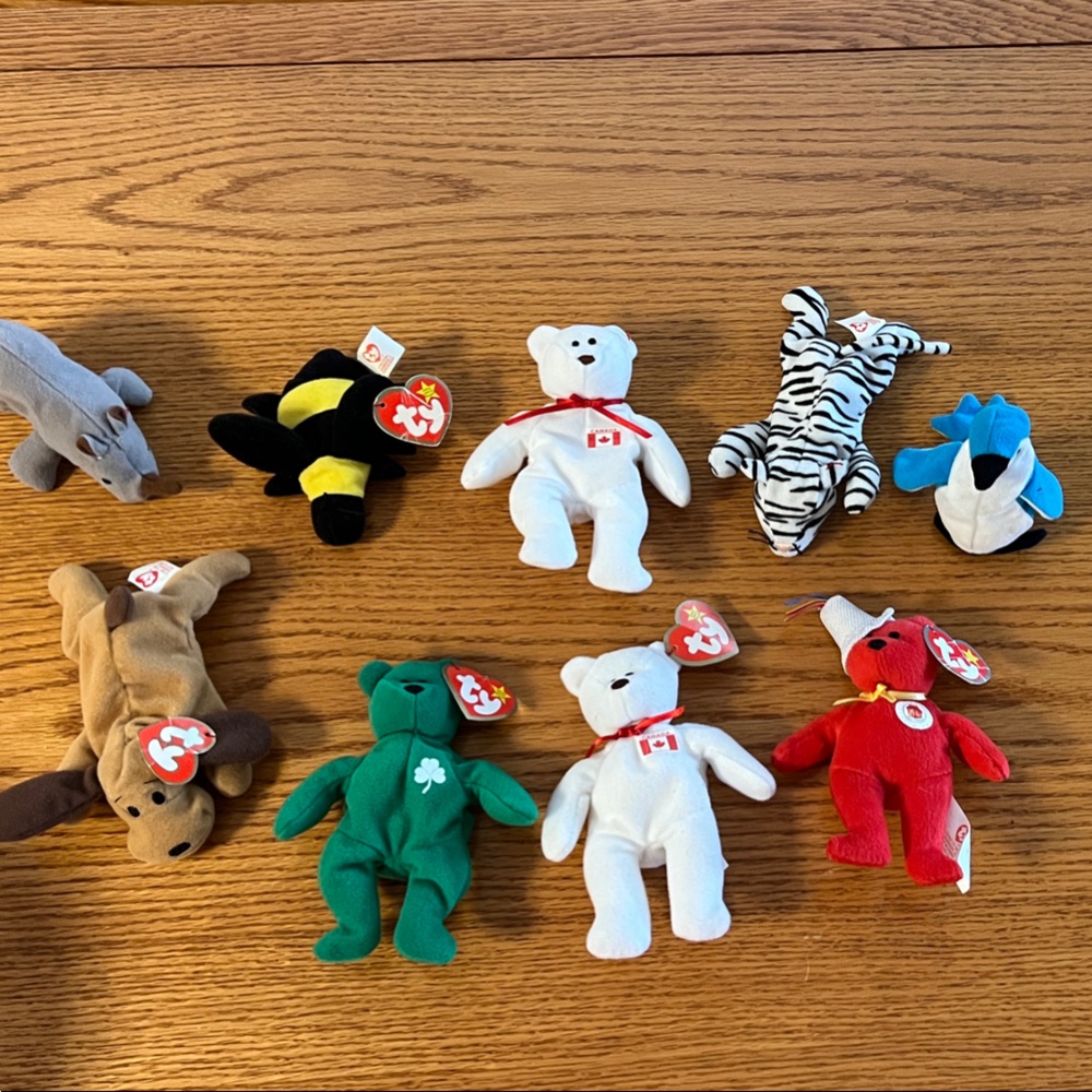 Lot of 9 Ty Beanie Babies Plush Toy Set from McDonald’s